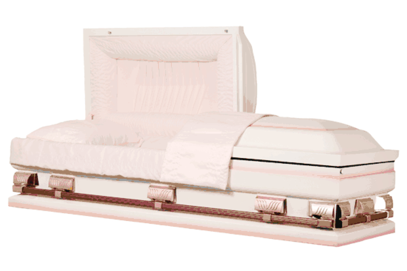 Empire Pink & White Casket